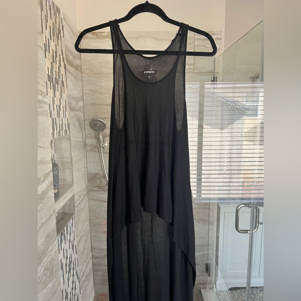 Express Black High-Low Maxi Dress